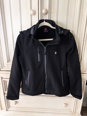 Women’s Black Little Donkey Andy Softshell Ski Snowboard Jacket Sz S